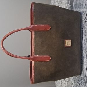 Dooney and Bourke Suede Leather Brielle, EUC, Olive